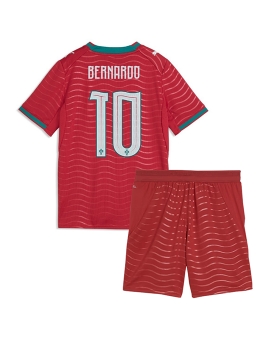 Billige Fotballdrakt Portugal Bernardo Silva #10 Replika Hjemmedraktsett Barn VM 2026 Kortermet (med bukser)
